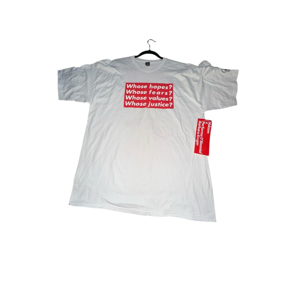 Volcom x Barbara Kruger Graphic T-Shirt White Men’s XXL
